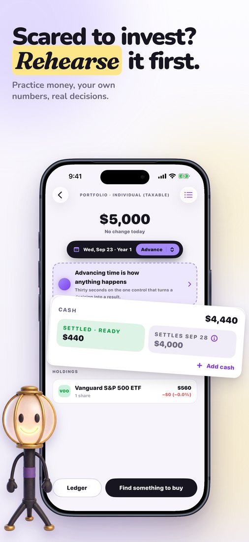 Scared to invest? Rehearse it first. Practice money, your own numbers, real decisions.